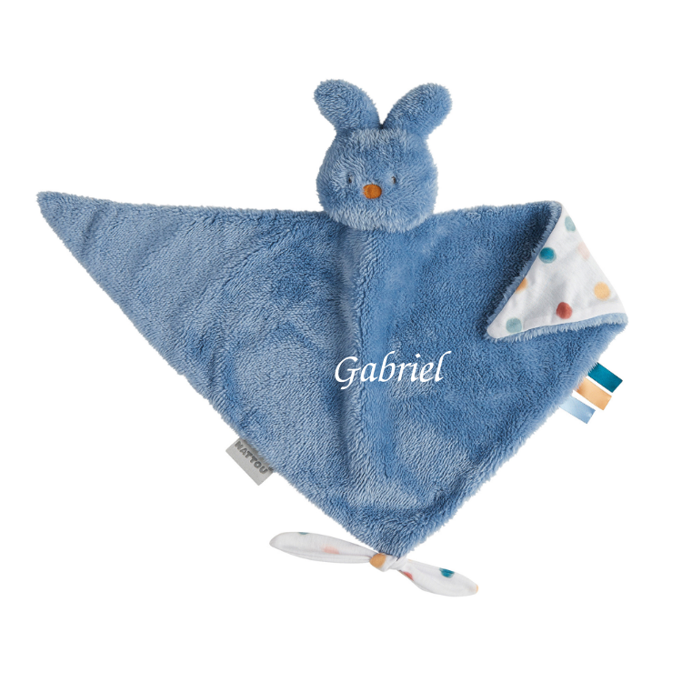  - tipidou - maxi lapin bleu 40 cm 